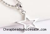 Silv121 15*23.5mm 925 Sterling Silver Star Pendant