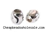 Silv170 10*11mm 925 Sterling Silver Beads Enamel Plated