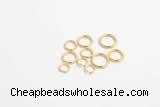 Silv74 4mm – 12mm 925 Sterling Silver Open Jump Ring Gold Plated