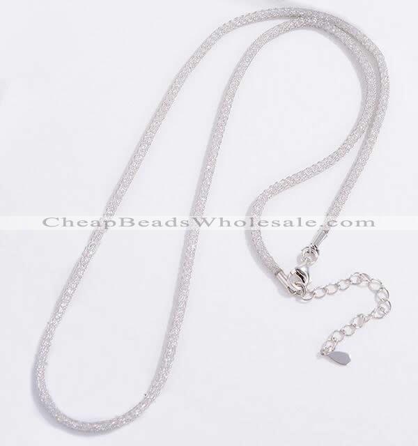 Silv91 2.1mm*45cm 925 Sterling Necklace Chain Rhodium Plated