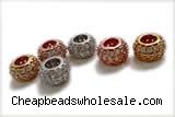 Silv32 6.2mm 925 Sterling Silver Rondelle Beads plated