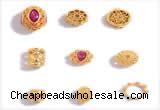 Silv41 6.2*6.7mm – 8.5*12.2mm 925 Sterling Silver Gold Plated