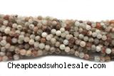 SUNS15 15 inches 6mm round golden sunstone gemstone beads