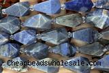 TEAR50 15 inches 10*20mm - 13*23mm faceted freeform teardrop sodalite beads